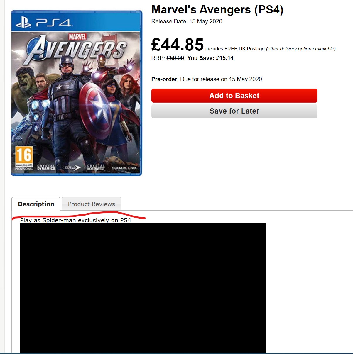 Marvel’s Avengers oyununda Spider-Man sadece PS4’e özel olacak