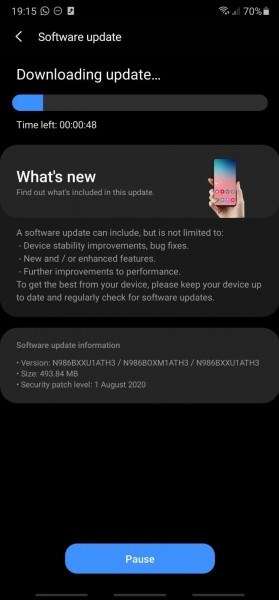 Galaxy Note 20 serisi henüz satışa çıkmadan ilk yazılım güncellemesini aldı
