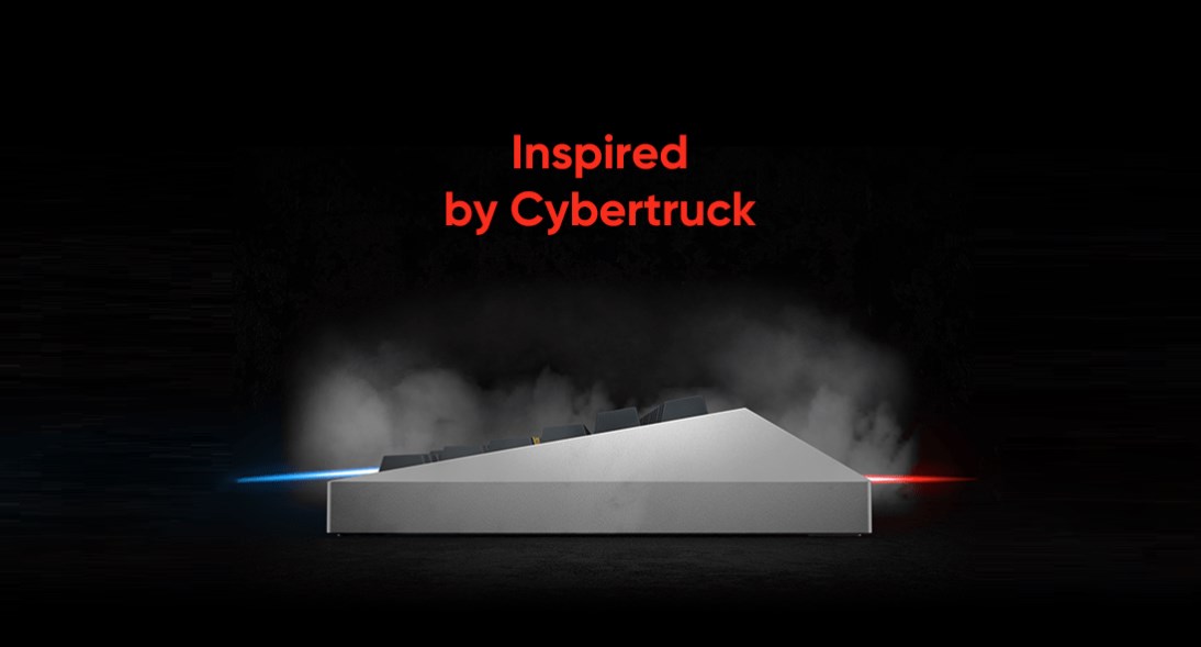 Tesla Cybertruck'tan ilham alan klavye: Cyberboard