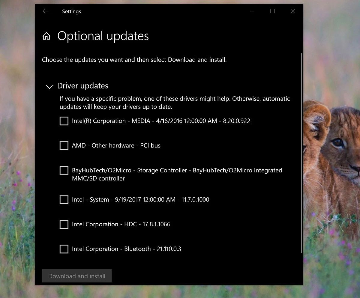 Windows 10’un aygıt yöneticisi üzerinden sürücü indirilemeyecek