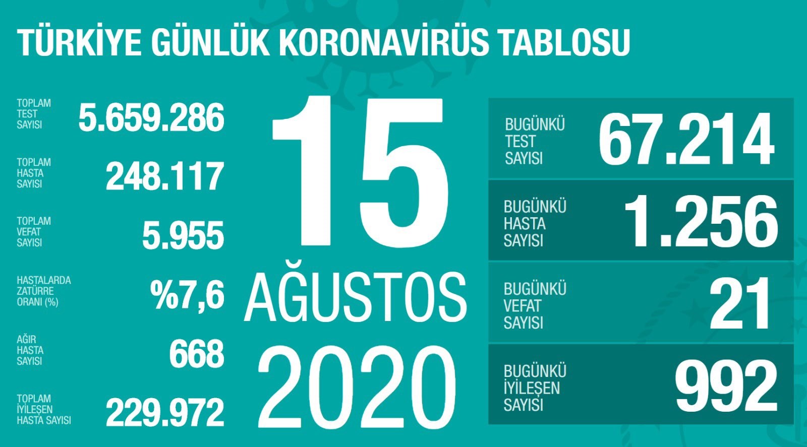 Vaka sayısında son 45 günün en yüksek rakamı