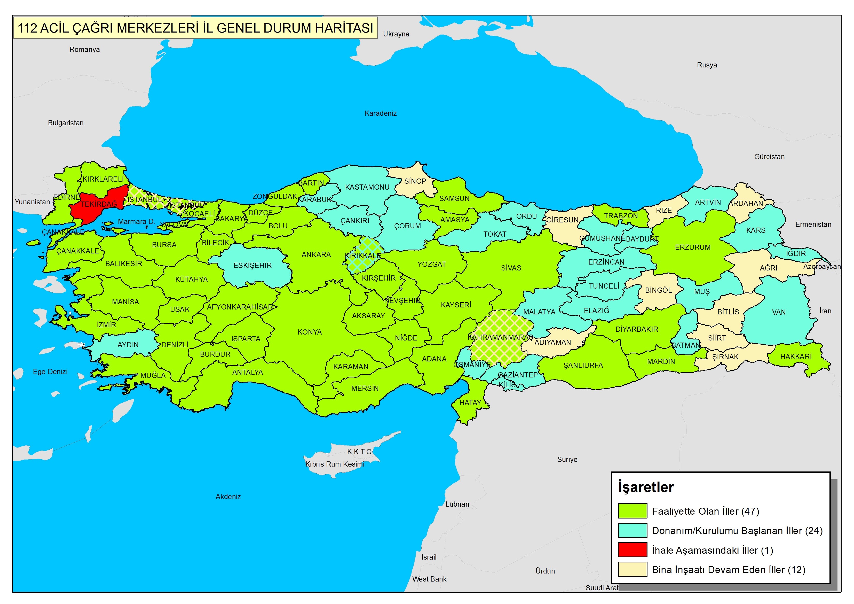 Acil yardım numaraları 112'de birleştirilecek