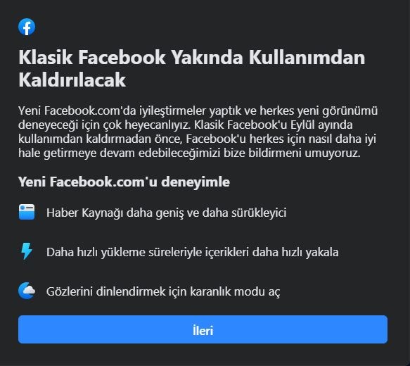 'Klasik' Facebook tasarımı değişiyor: İşte tarih