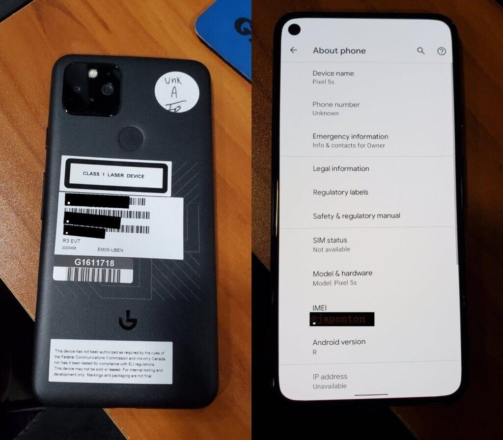 Google Pixel 5 ilk kez canlı olarak görüntülendi