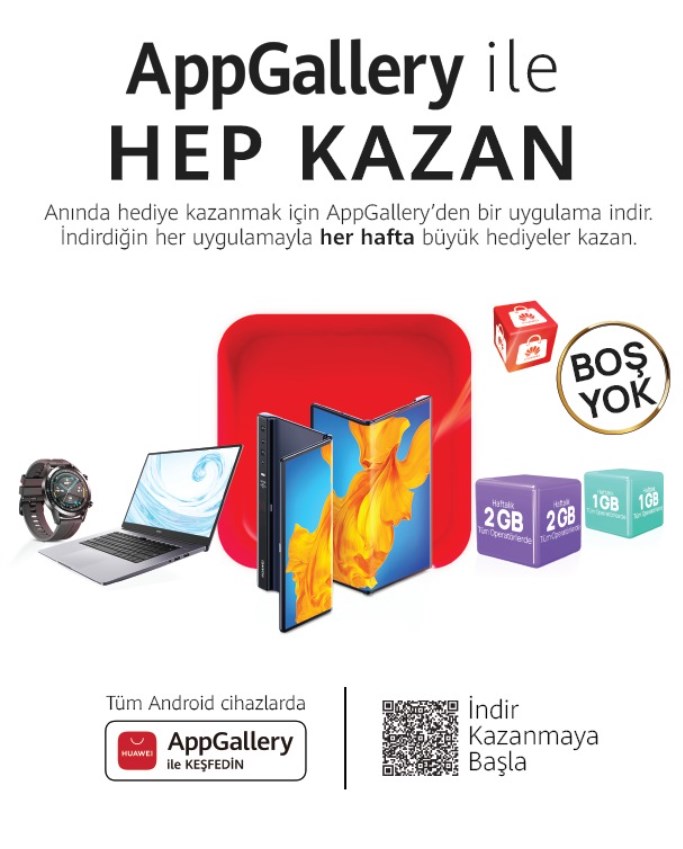 Huawei AppGallery hediye dağıtıyor