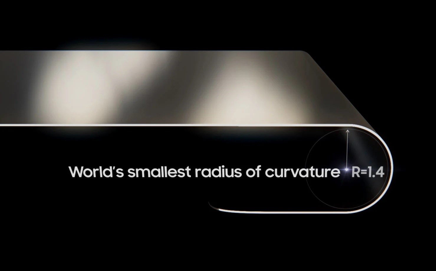 Samsung dünyanın en küçük eğimine sahip katlanabilir OLED ekranını duyurdu