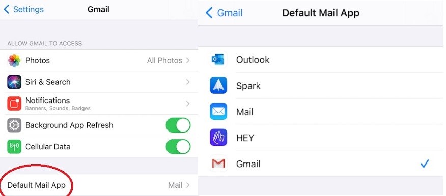 iOS 14 sürümünde varsayılan mail uygulaması nasıl belirlenir?