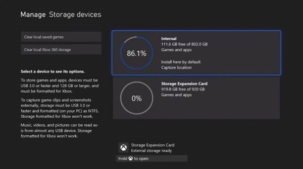 Xbox Series X'te kullanılabilir alan sadece 800 GB