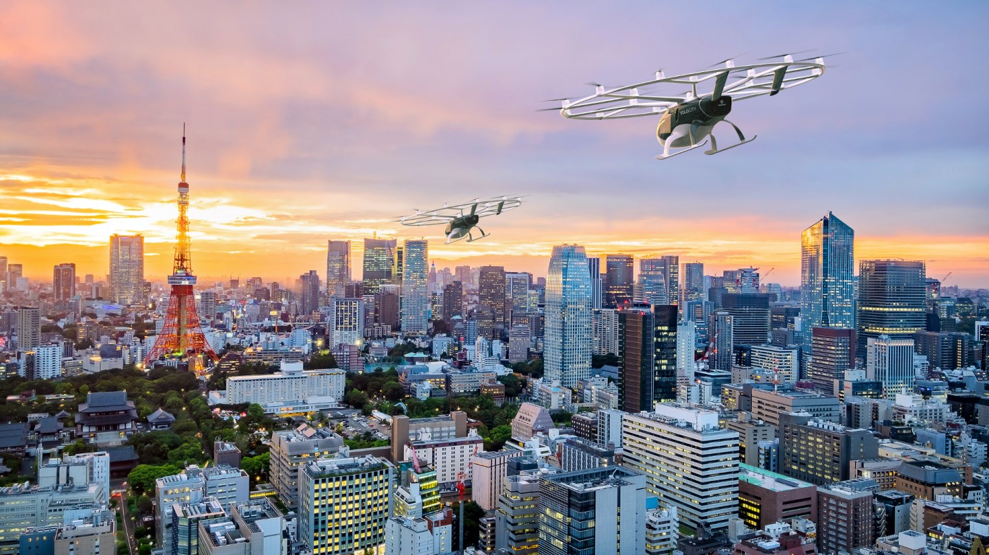 Volocopter, üç yıl içinde Japonya’da hava taksisi faaliyetlerine başlamaya hazırlanıyor