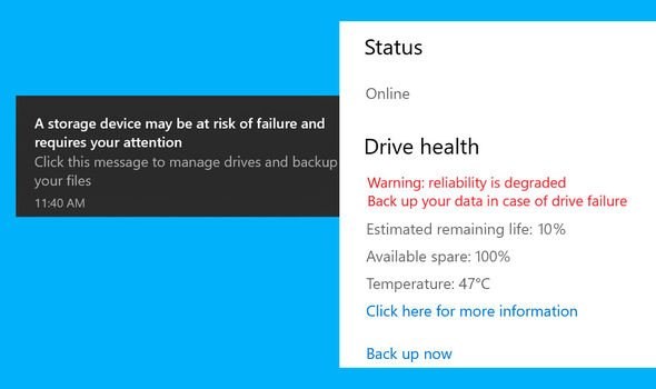 Windows 10, SSD'niz bozulmak üzereyse sizi uyaracak