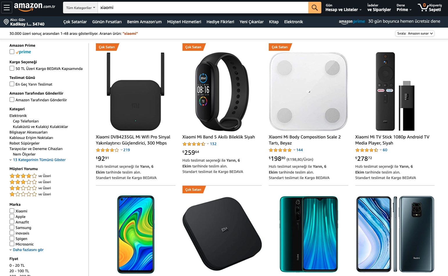 Amazon’dan Prime kullanıcılarına özel Xiaomi kampanyası
