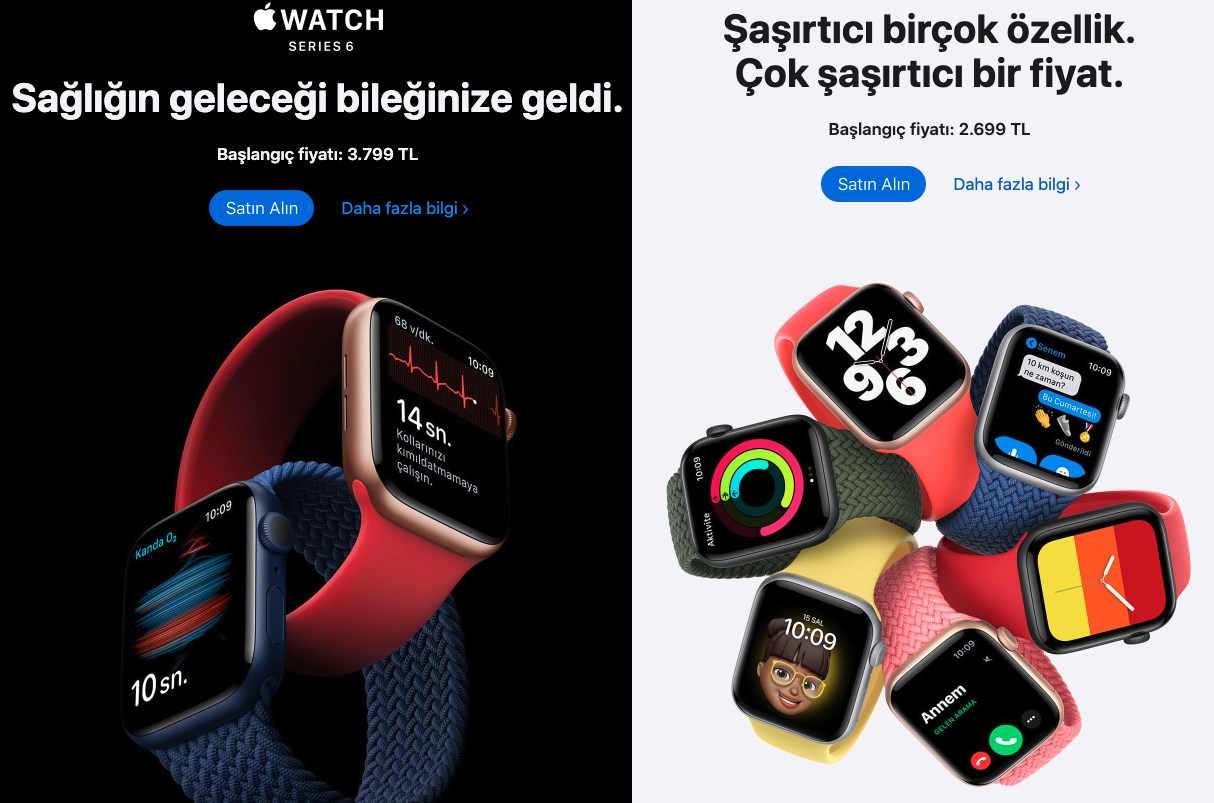 Apple Watch Series 6 ve SE satışa başladı