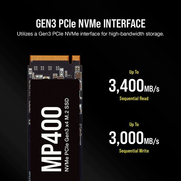 Corsair 3D QLC Nand tabanlı MP400 SSD’sini satışa sundu