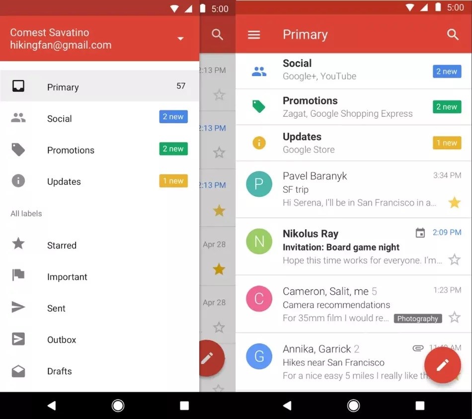 Gmail Go uygulaması tüm Android kullanıcılarına sunuldu