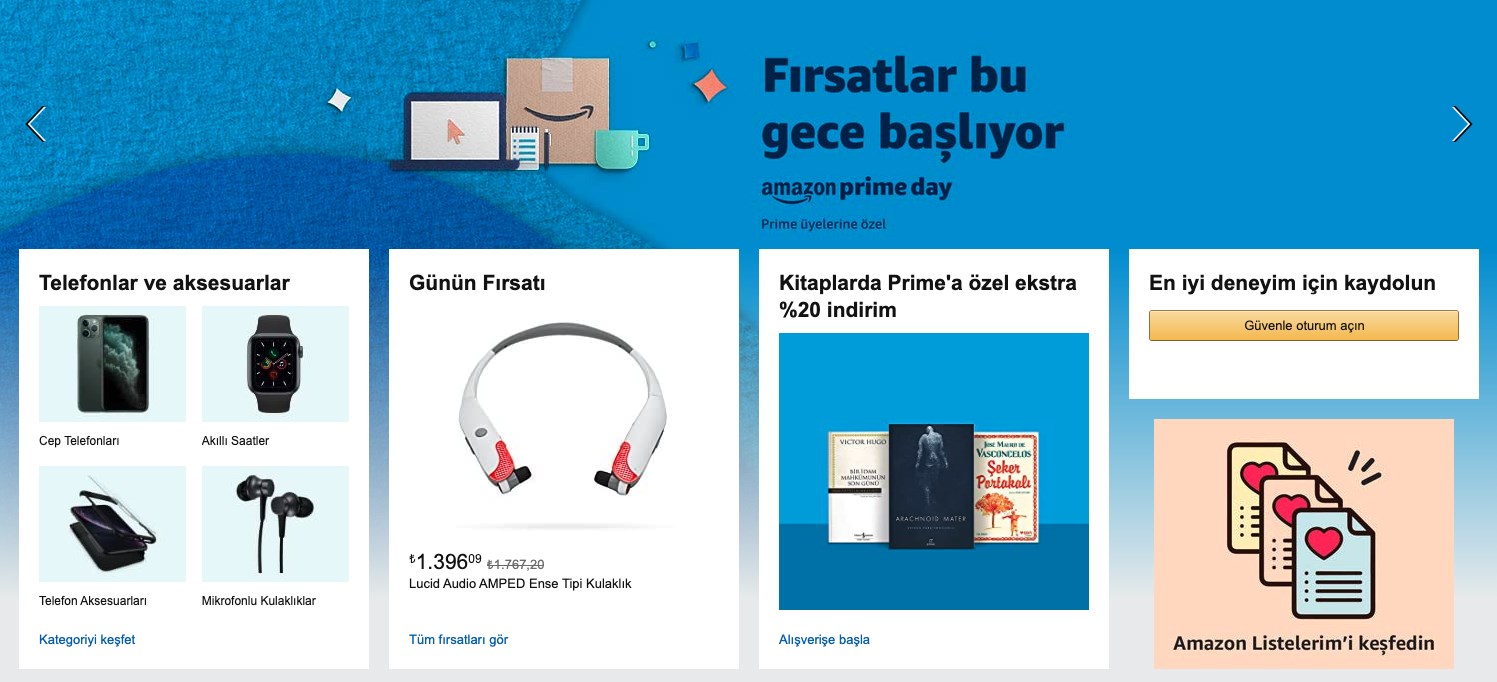 Amazon Prime Day başladı: İşte düşen ilk fırsatlar!