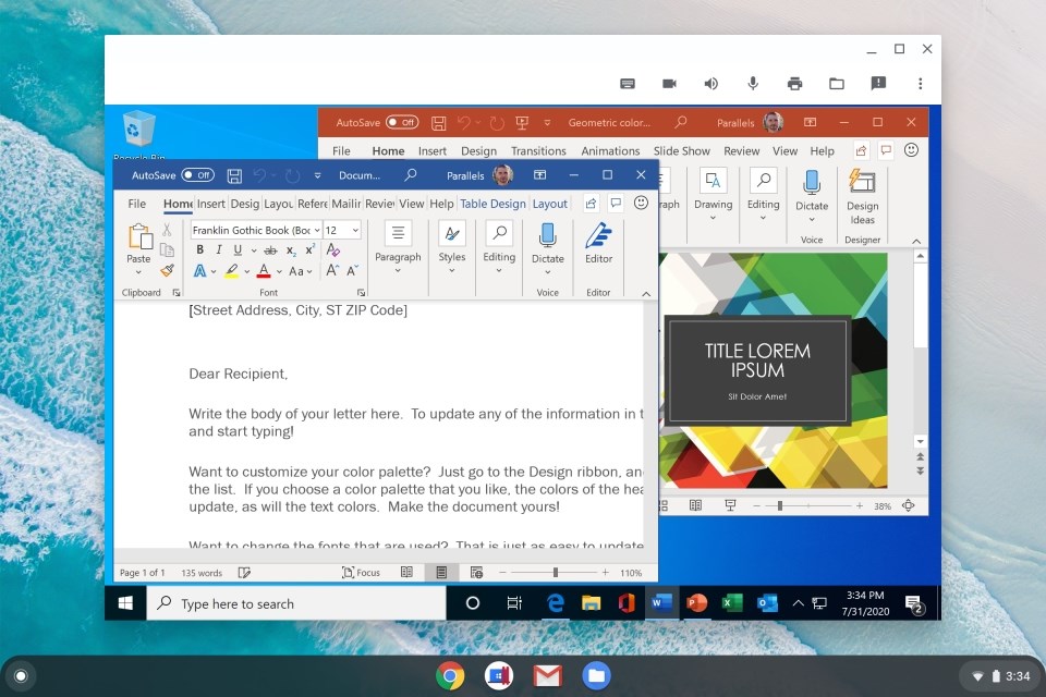 Google ve Parallels iş birliği ile Chromebook modellerinde Windows 10 devri