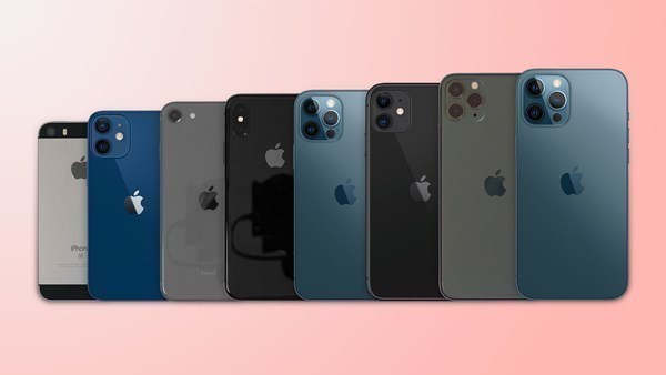 dunden bugune iphone modelleri yan yana