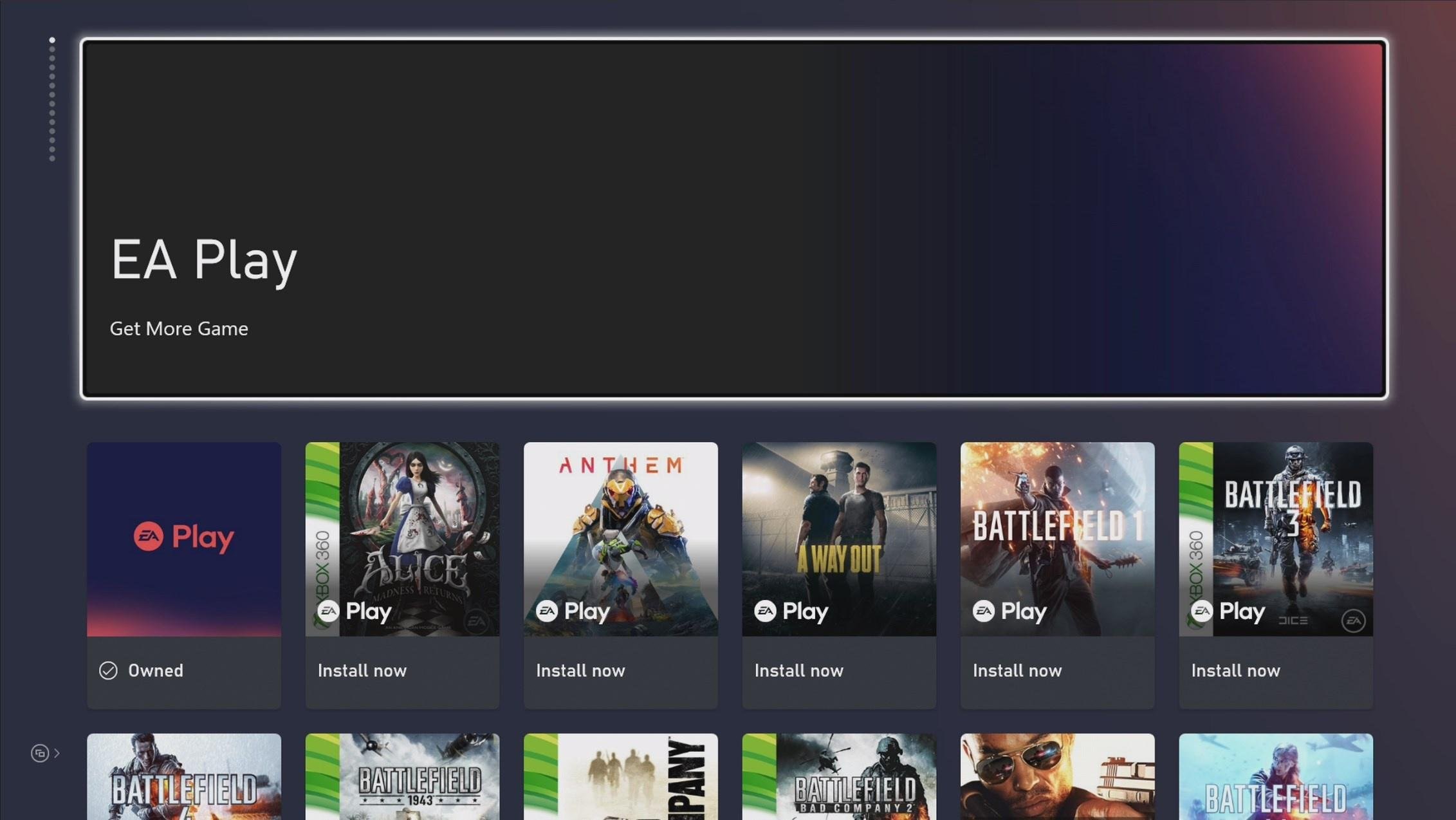 Xbox Game Pass sahipleri EA Play oyunlarını ön yüklemeye alabilir