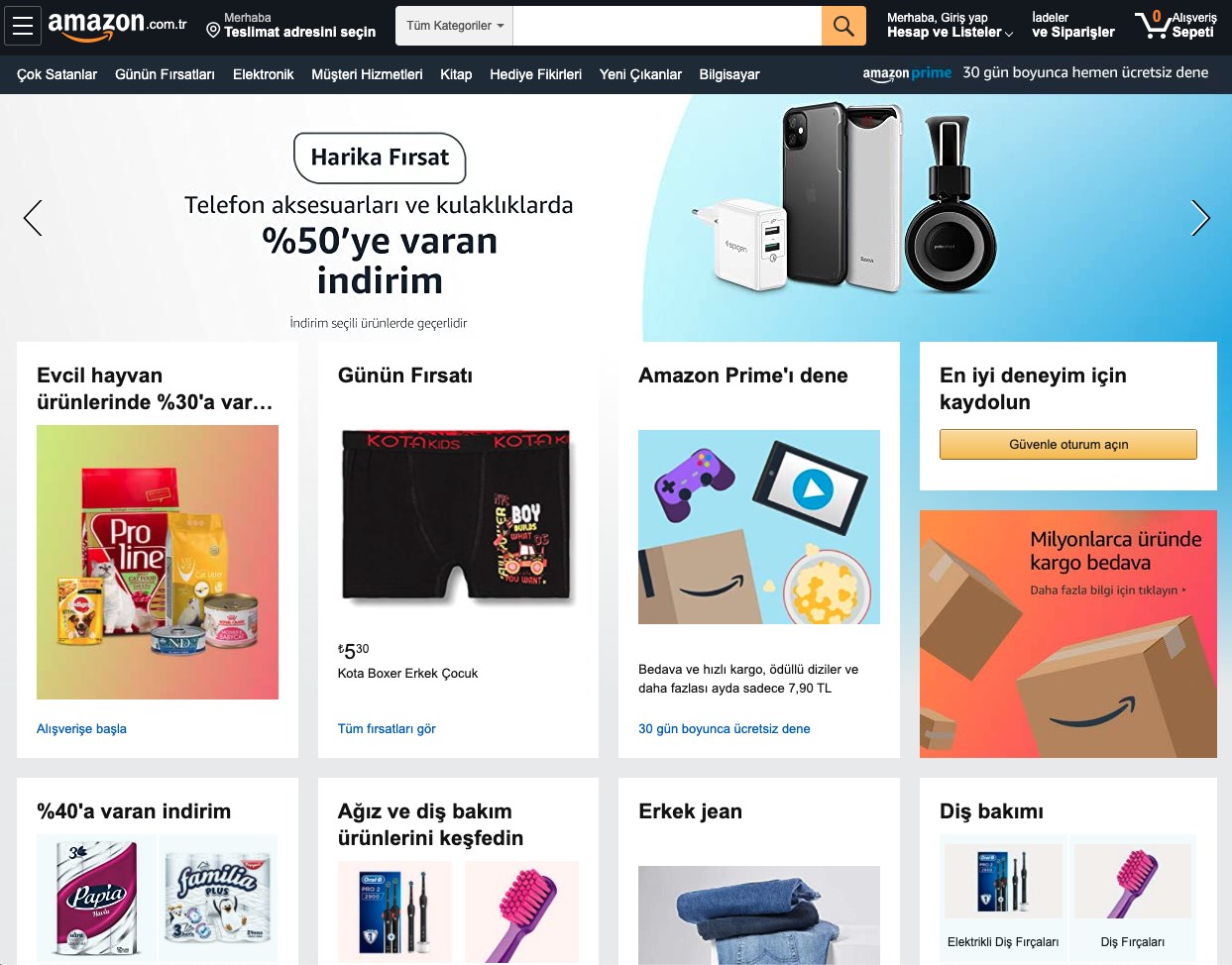 Amazon Türkiye’nin 9-11 Kasım indirimlerinde ilk ürünler gelmeye başladı