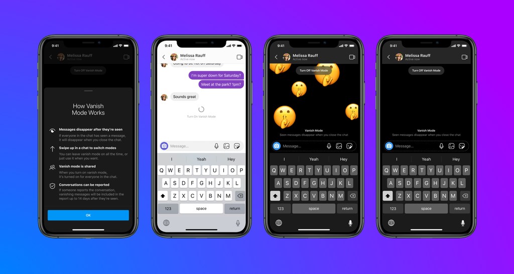 Instagram ve Messenger'da 'Vanish Mode' kullanıma başlanıyor: Kaybolan sohbetler