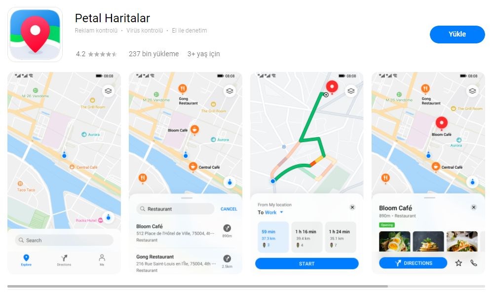 Google Haritalar'a rakip Petal Haritalar artık Huawei AppGallery'den indirilebiliyor