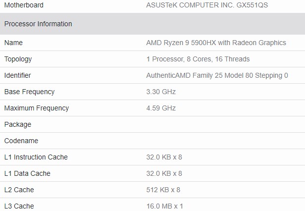 AMD Ryzen 9 5900HX APU’su ortaya çıktı: Tek çekirdekte %30 performans artışı yolda