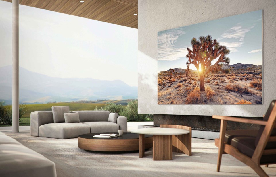 Samsung 110 inçlik microLED Wall TV modelini tanıttı