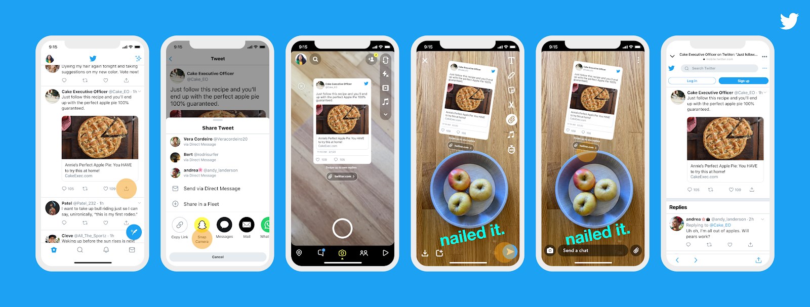 Instagram ve Snapchat'te tweet paylaşma dönemi başlıyor