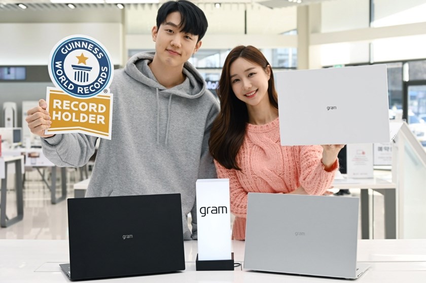 LG Gram 2021 serisi Guinness Rekorlar Kitabı’na girdi