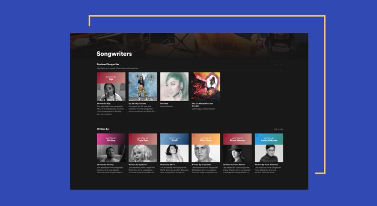 Spotify, şarkı yazarlarını öne çıkaran yeni bir özellik başlattı