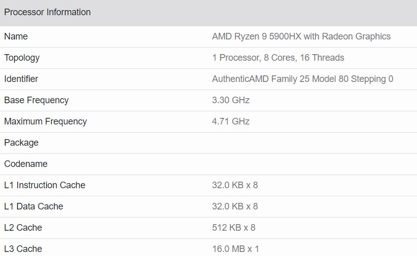 Ryzen 9 5900HX gün yüzüne çıktı: Tek çekirdekte selefine %25 fark açıyor