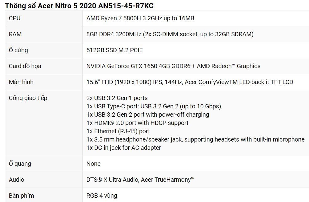 Ryzen 7 5800H ve RTX 3080’li Acer oyuncu dizüstüsü fiyatı sızdı