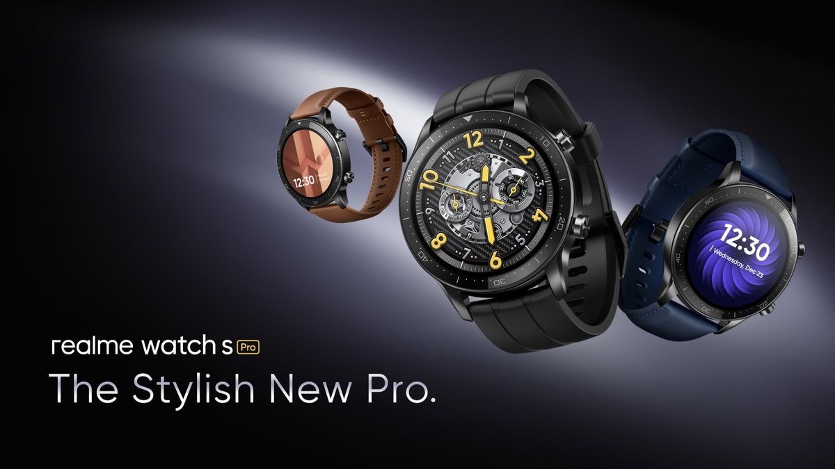 Realme Watch S Pro tanıtıldı: AMOLED ekran, SpO2 sensörü, 14 gün pil ömrü