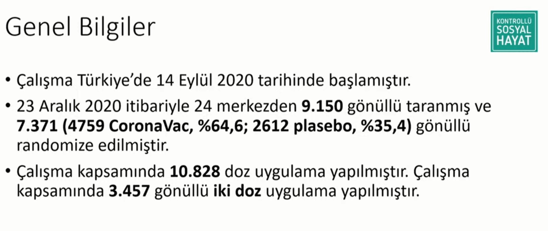 Çinli koronavirüs aşısı Sinovac'ın Türkiye'deki 3. faz erken sonuçları açıklandı