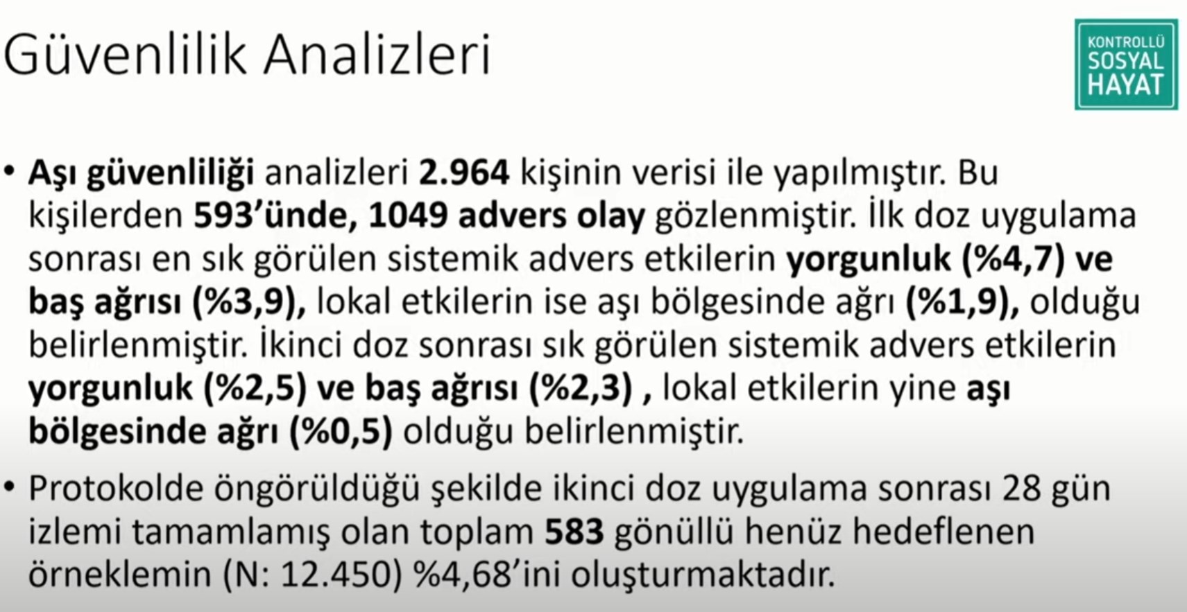 Çinli koronavirüs aşısı Sinovac'ın Türkiye'deki 3. faz erken sonuçları açıklandı