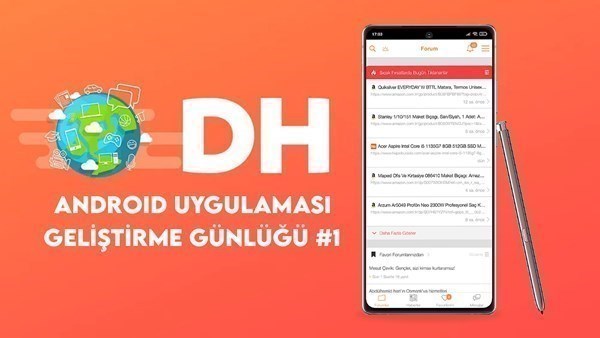 dh android uygulamasi gelistirme gunlugu 1