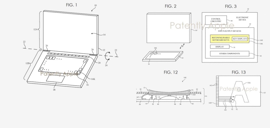 Macbook klavye tuşları gelecekte ekran barındırabilir