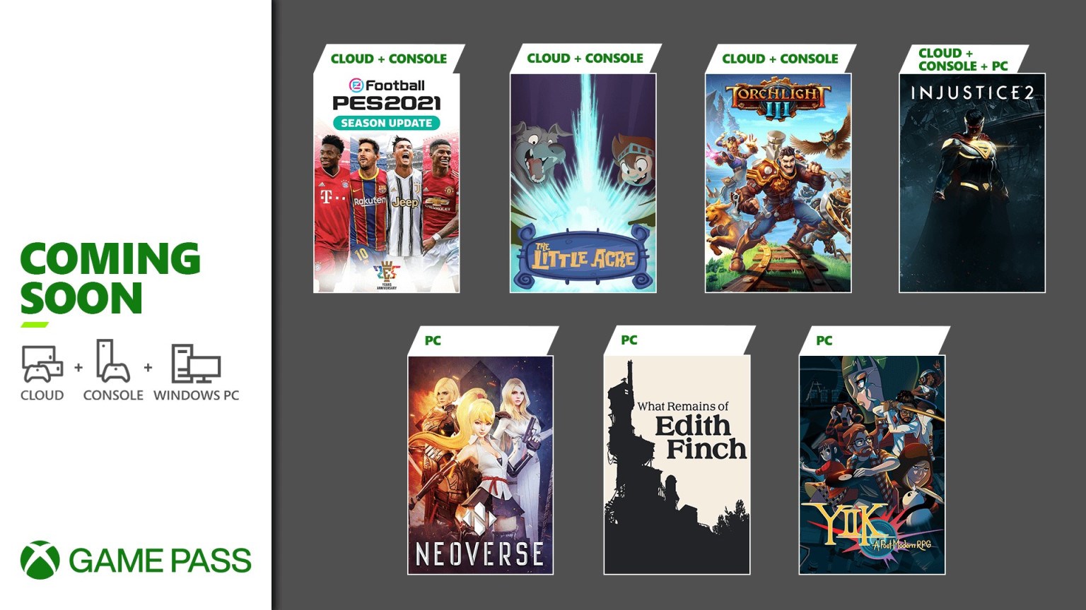 Ocak ayında Xbox Game Pass'e eklenecek oyunlar belli oldu: PES 2021, Injustice 2 ve daha fazlası