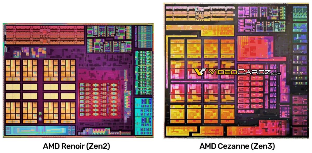 Ryzen 5000 APU’sunun zar tasarımı görüntülendi: Selefinden %10 büyük