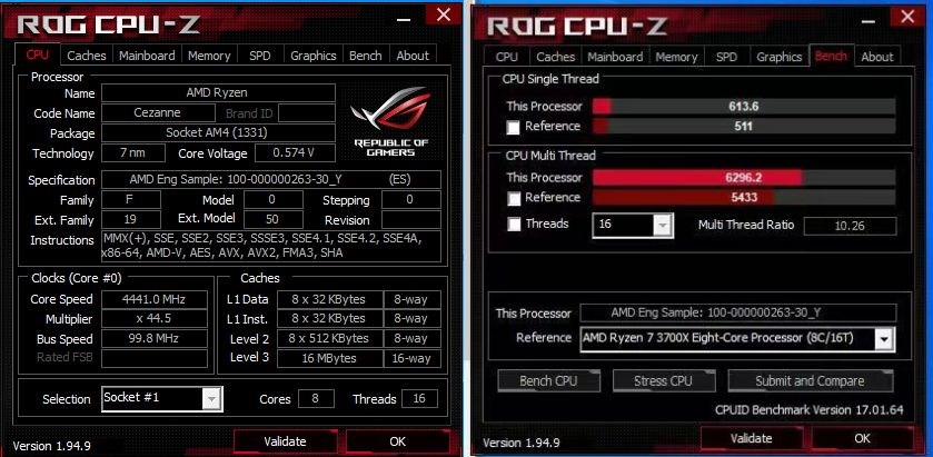 8/16 Ryzen 7 5700G APU’su Ryzen 7 3800X’e %19 fark atıyor