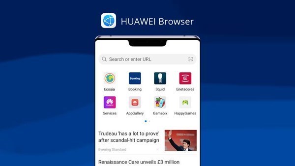 huawei tarayici ve hizmetlerinin