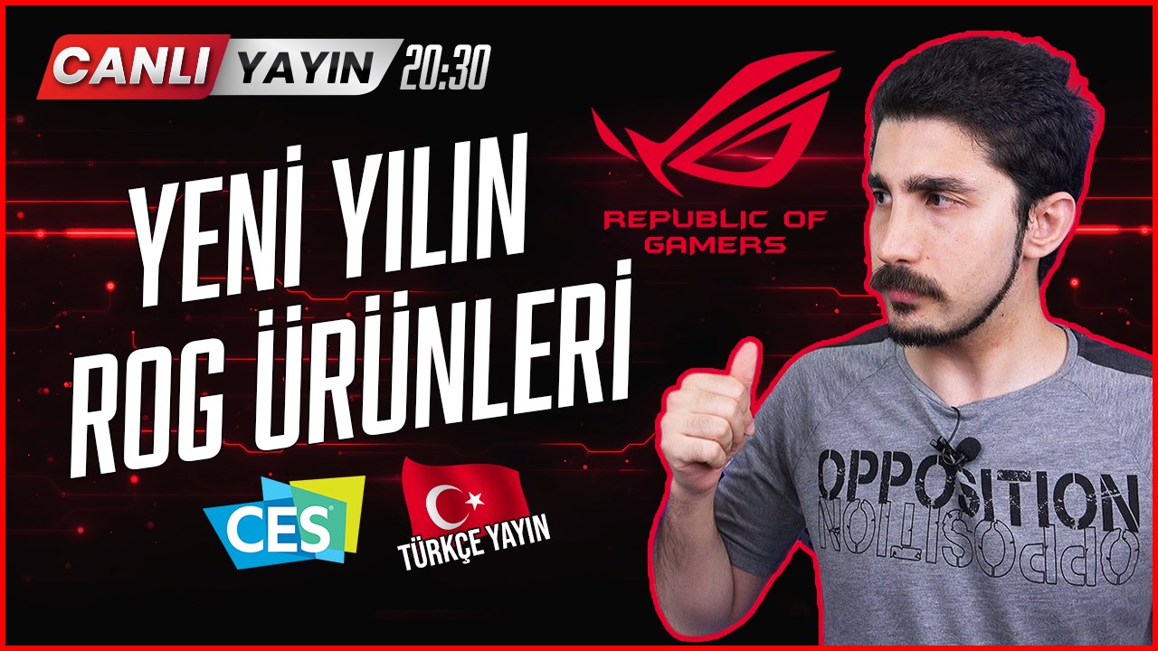 ASUS ROG CES 2021 Türkçe canlı yayını!