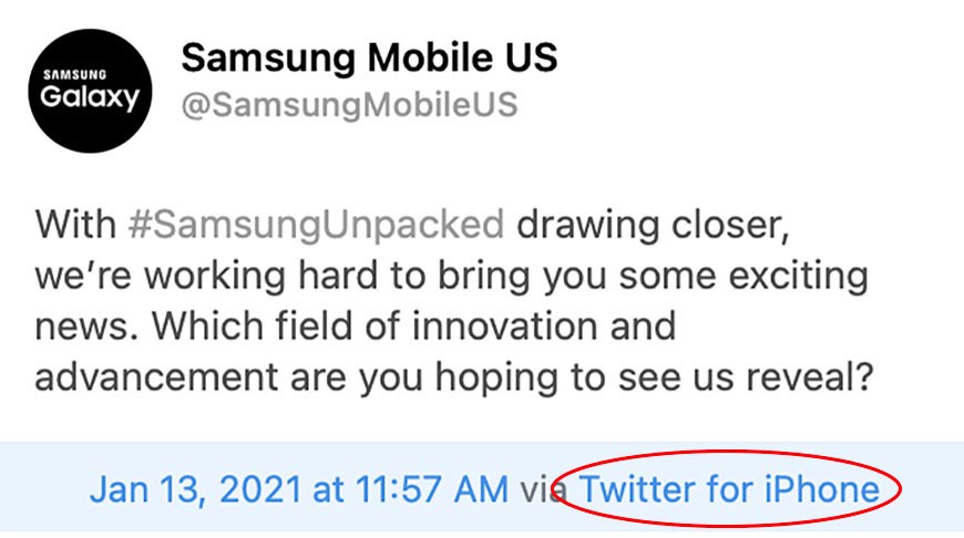 Samsung yanlışlıkla Unpacked etkinliği mesajını iPhone ile attı