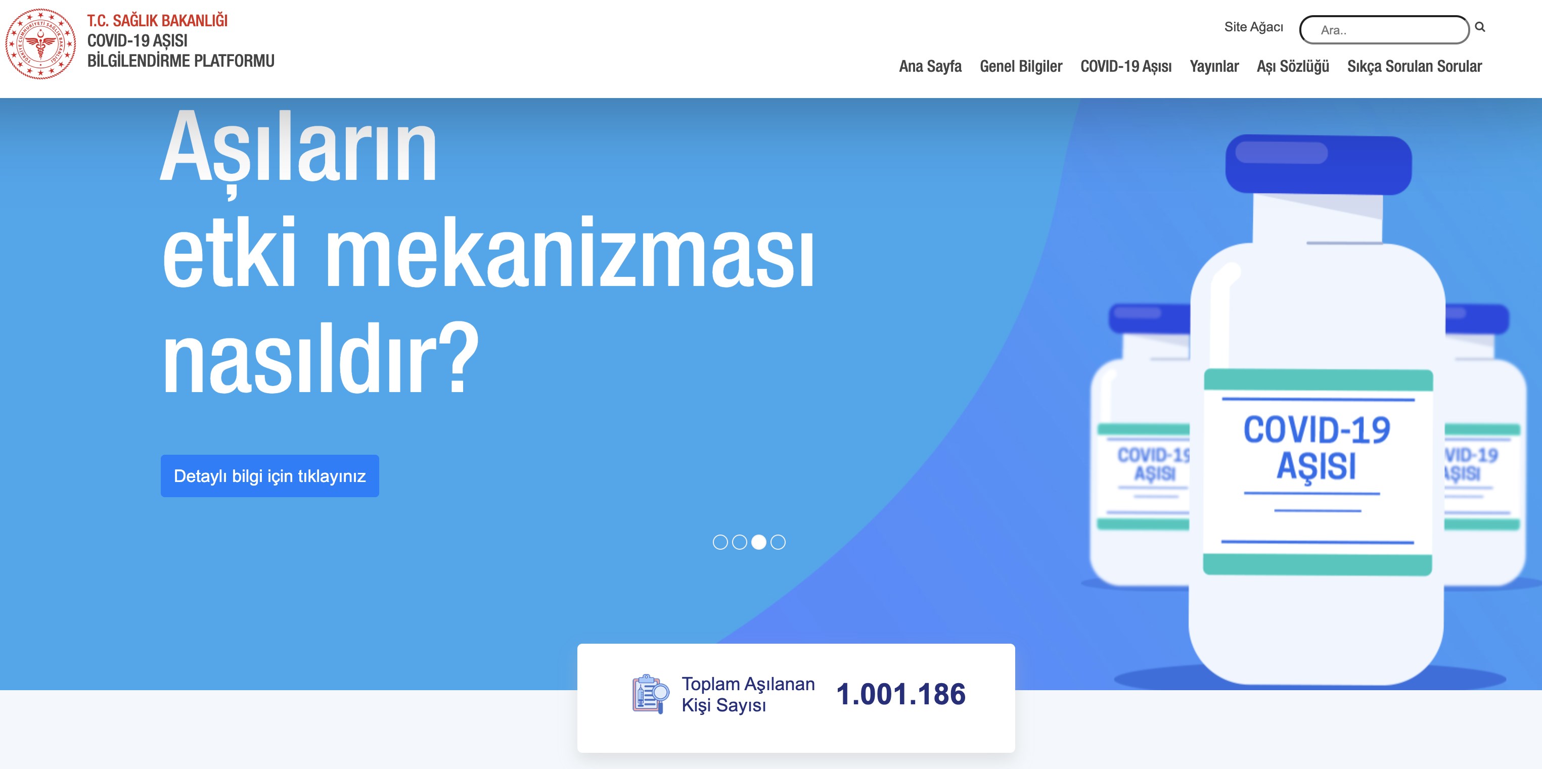 Türkiye'de toplam 1 milyon doz aşı uygulandı