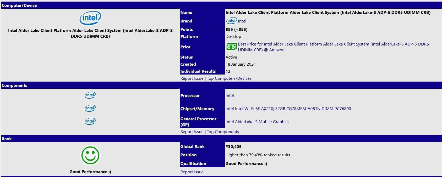 16 çekirdekli Intel Alder Lake işlemcisi DDR5 RAM’le ortaya çıktı