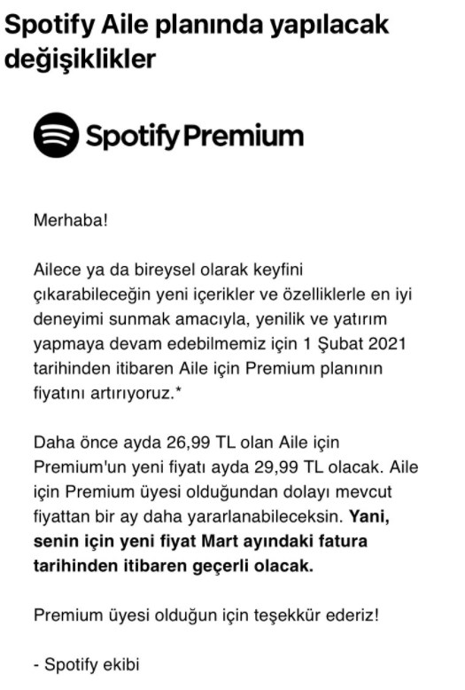 Spotify'ın Aile planı ücretine zam geldi!