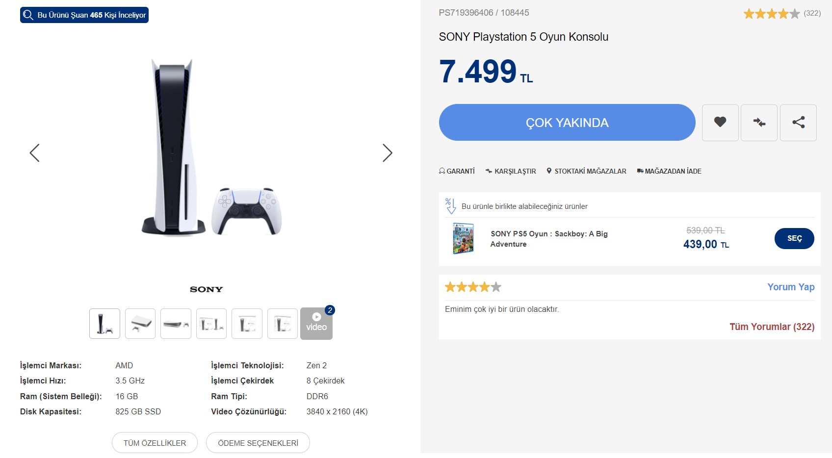 PlayStation 5'in fiyatı 7.499 TL'ye düşürüldü!