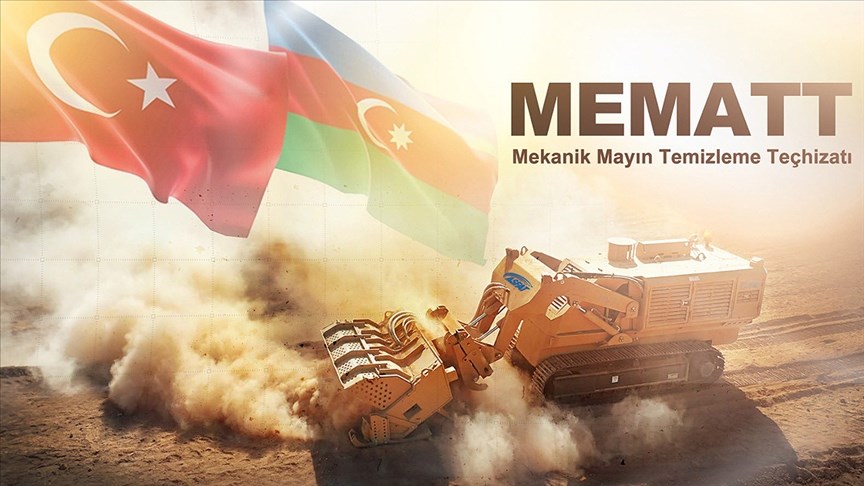 MSB, Azerbaycan’a ihraç edilen MEMATT mayın temizleme teçhizatının Bakü’ye ulaştığını açıkladı