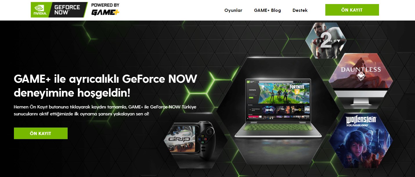 GeForce Now powered by GAME+ platformuna iki sponsor