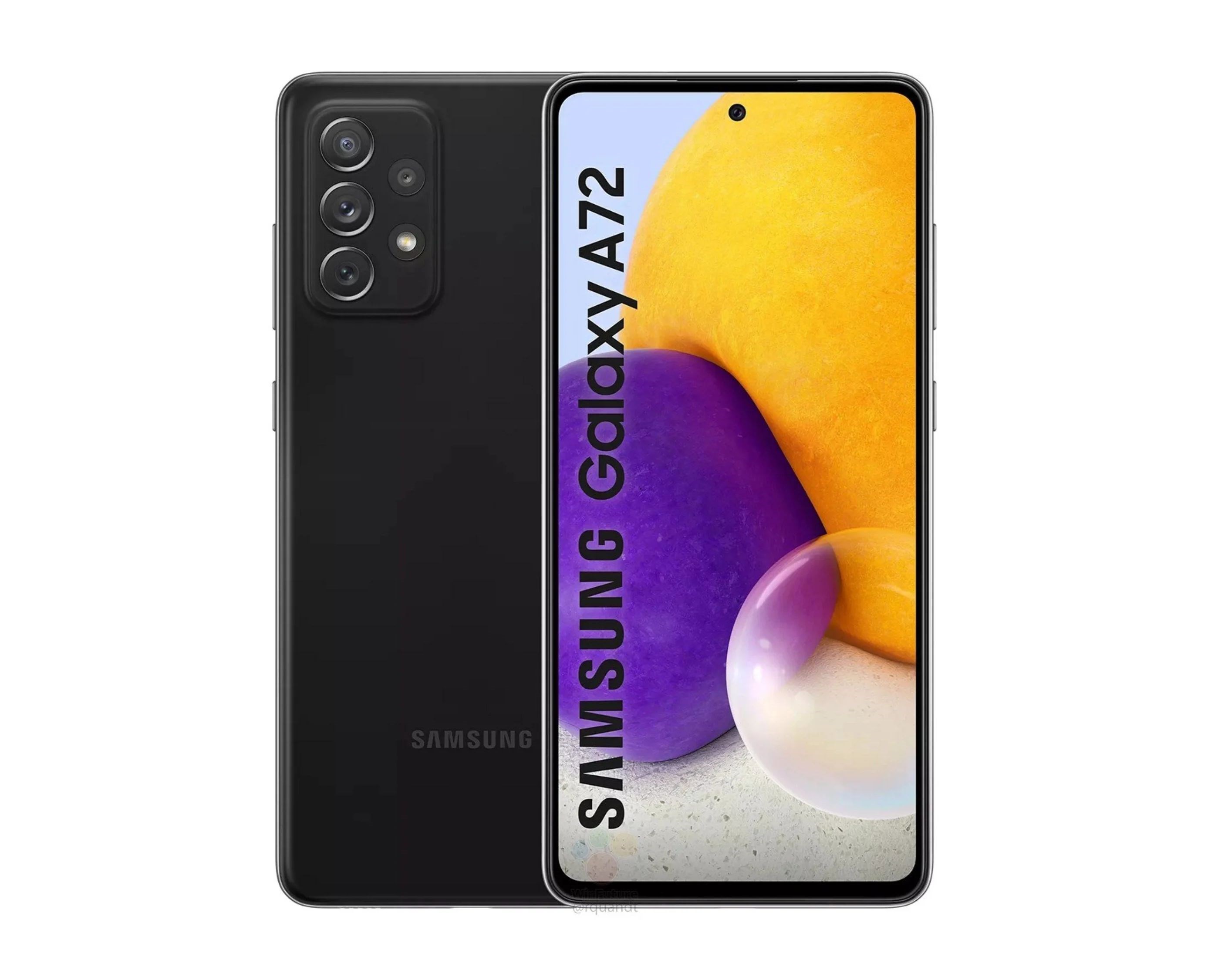 Samsung Galaxy A72'nin teknik özellikleri ve görüntüleri ortaya çıktı